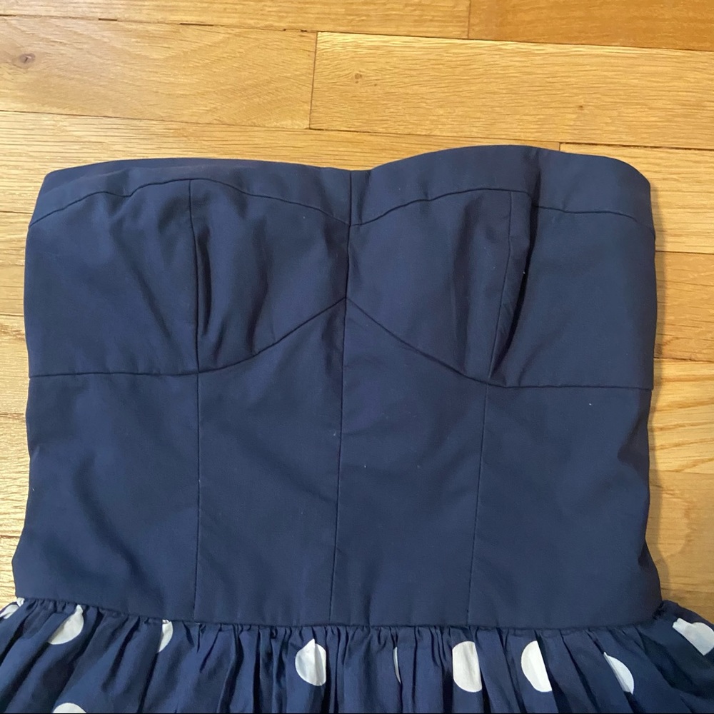 {Gilly Hicks} Navy & White Polka Dot Dress - Medium - Picture 5 of 7